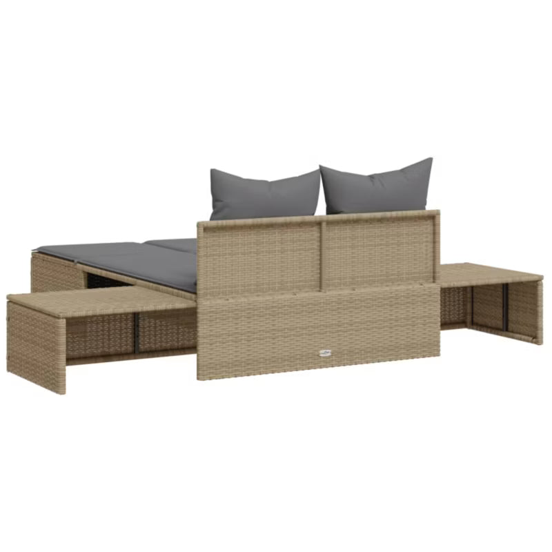 Solseng Dobbelt 104x162 cm Beige med Hynder