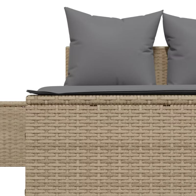 Solseng Dobbelt 104x162 cm Beige med Hynder