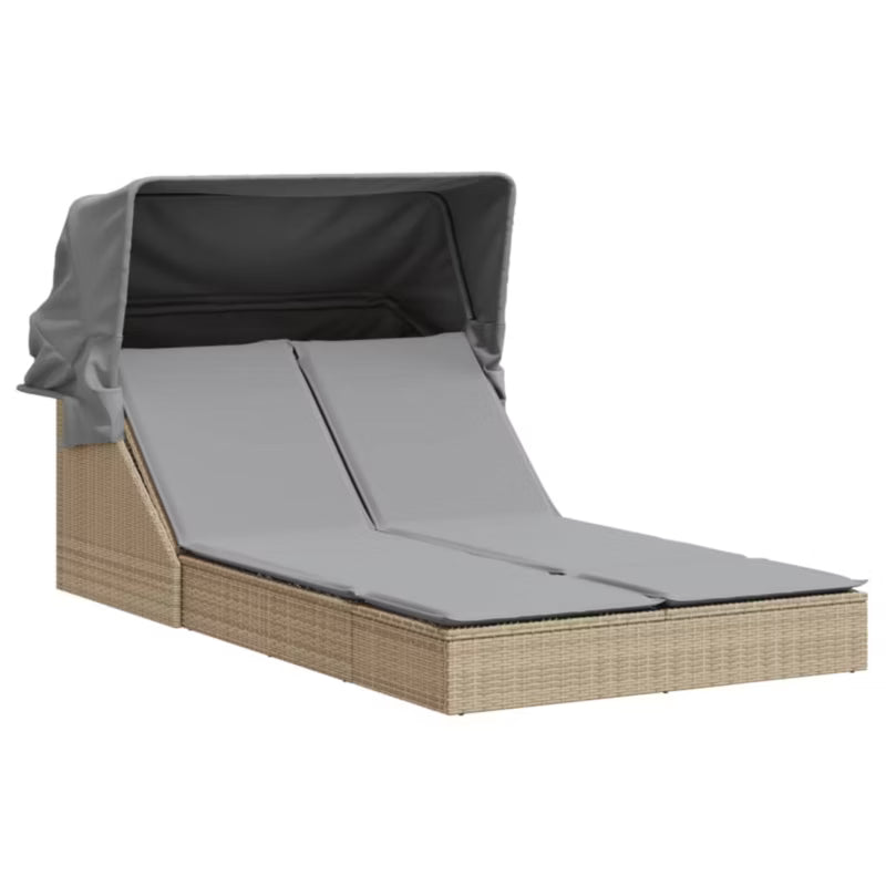 Solseng Dobbelt 108x236 cm Beige med Baldakin