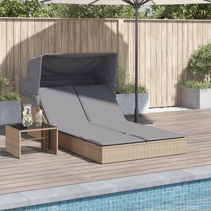 Solseng Dobbelt 108x236 cm Beige med Baldakin