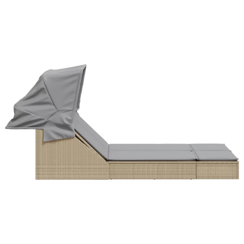 Solseng Dobbelt 108x236 cm Beige med Baldakin