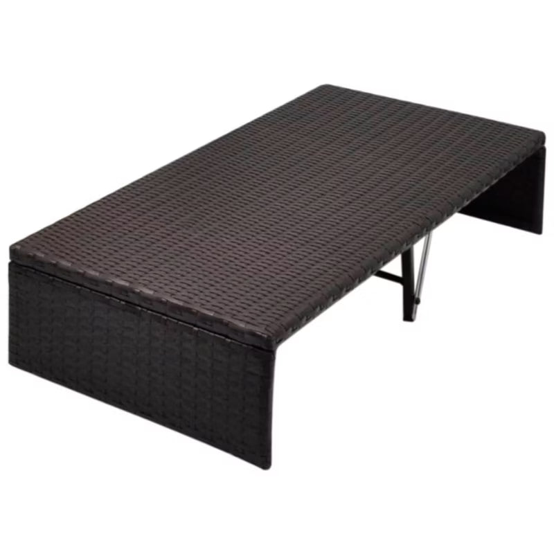 Solseng Dobbelt 190x130 cm Brun med Solsejl