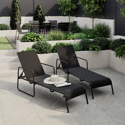 Solseng Krista 202x62 cm Sort 2 Stk