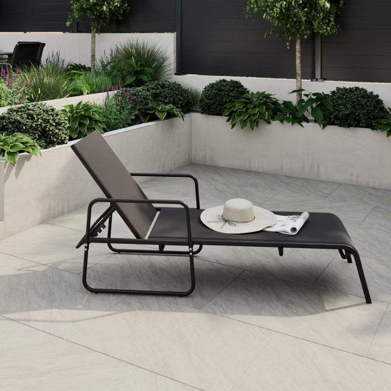Solseng Krista 202x62 cm Sort 2 Stk