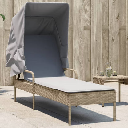 Solseng med Baldakin 62x200 cm Beige