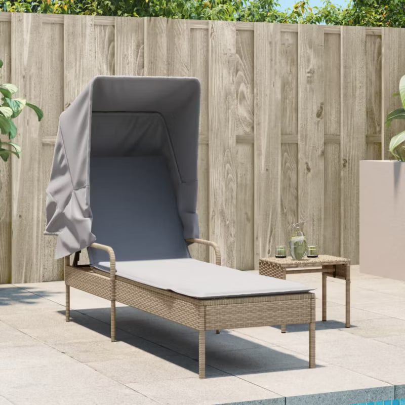 Solseng med Baldakin 62x200 cm Beige