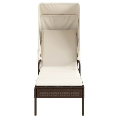 Solseng med Kaleche 200x62 cm Brun