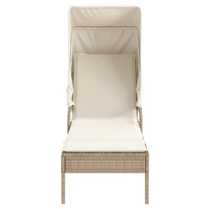 Solseng med Solsejl 62x200 cm Beige