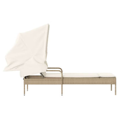 Solseng med Solsejl 62x200 cm Beige