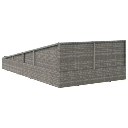 Solseng Poly outdoor Rattan 110x200 cm Grå