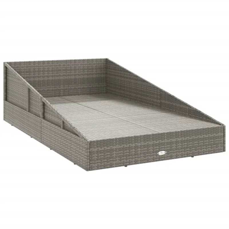 Solseng Poly outdoor Rattan 110x200 cm Grå