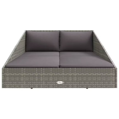 Solseng Poly outdoor Rattan 110x200 cm Grå