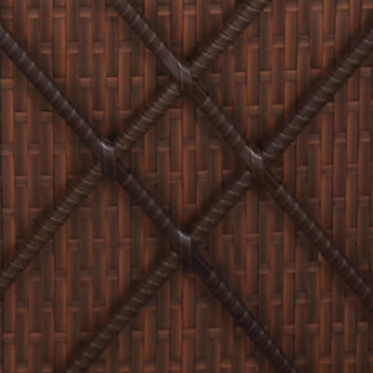 Solseng Poly outdoor Rattan 200x121 cm Brun med Hynder