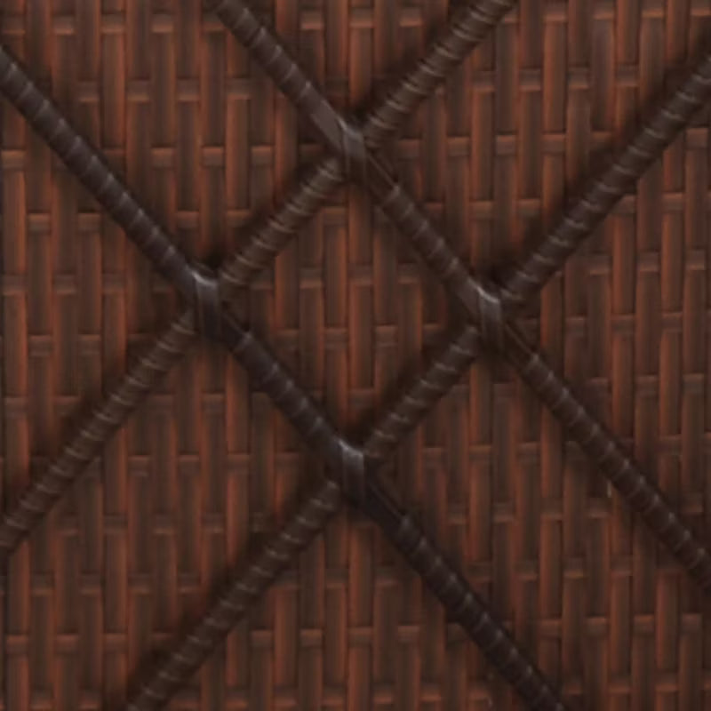 Solseng Poly outdoor Rattan 200x121 cm Brun med Hynder