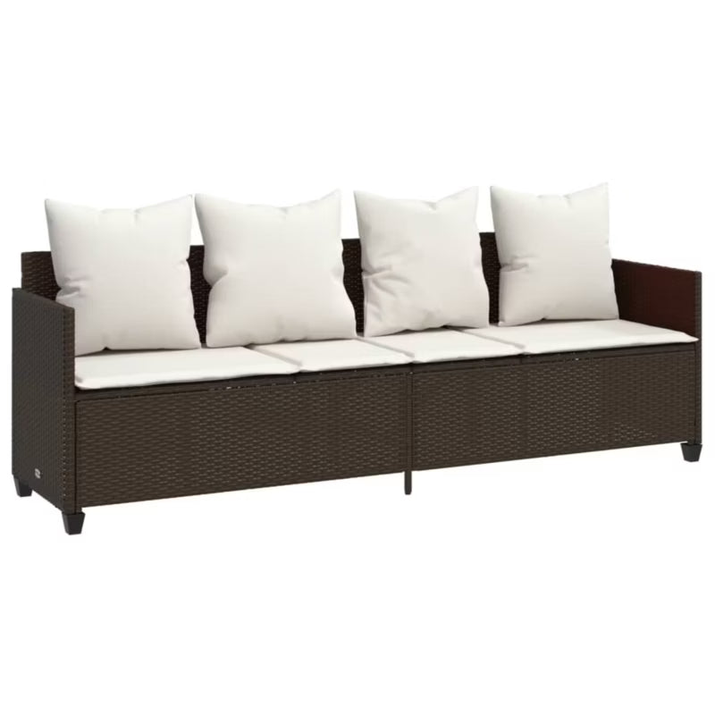 Solseng Poly outdoor Rattan 204x55 cm Brun