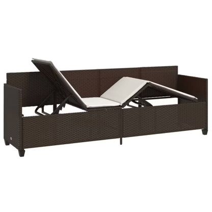 Solseng Poly outdoor Rattan 204x55 cm Brun