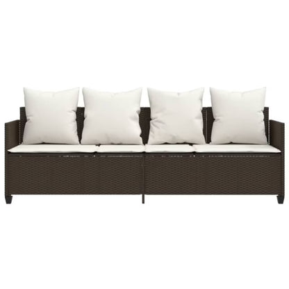 Solseng Poly outdoor Rattan 204x55 cm Brun
