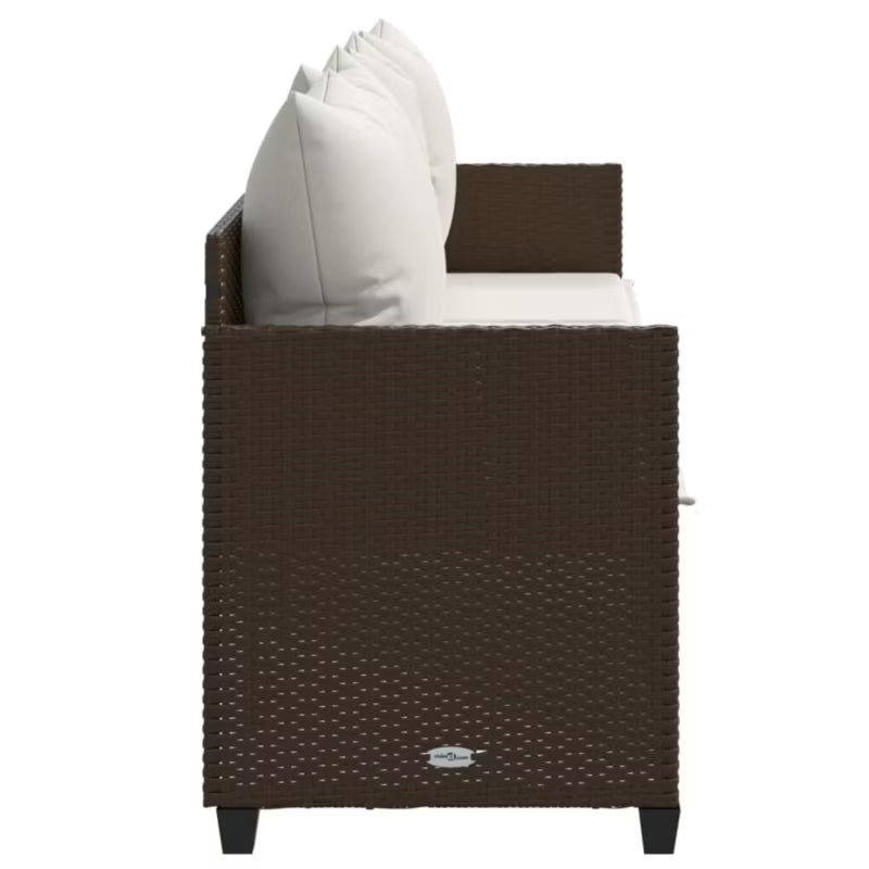 Solseng Poly outdoor Rattan 204x55 cm Brun