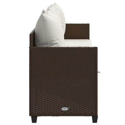 Solseng Poly outdoor Rattan 204x55 cm Brun
