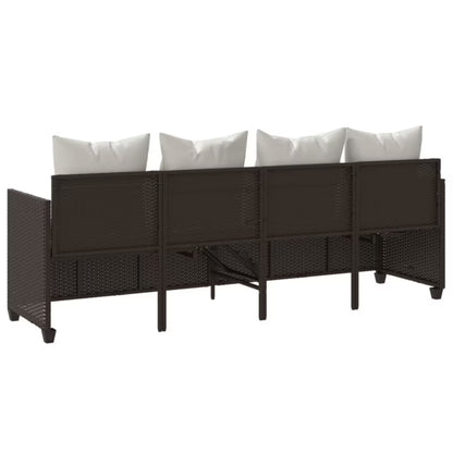 Solseng Poly outdoor Rattan 204x55 cm Brun