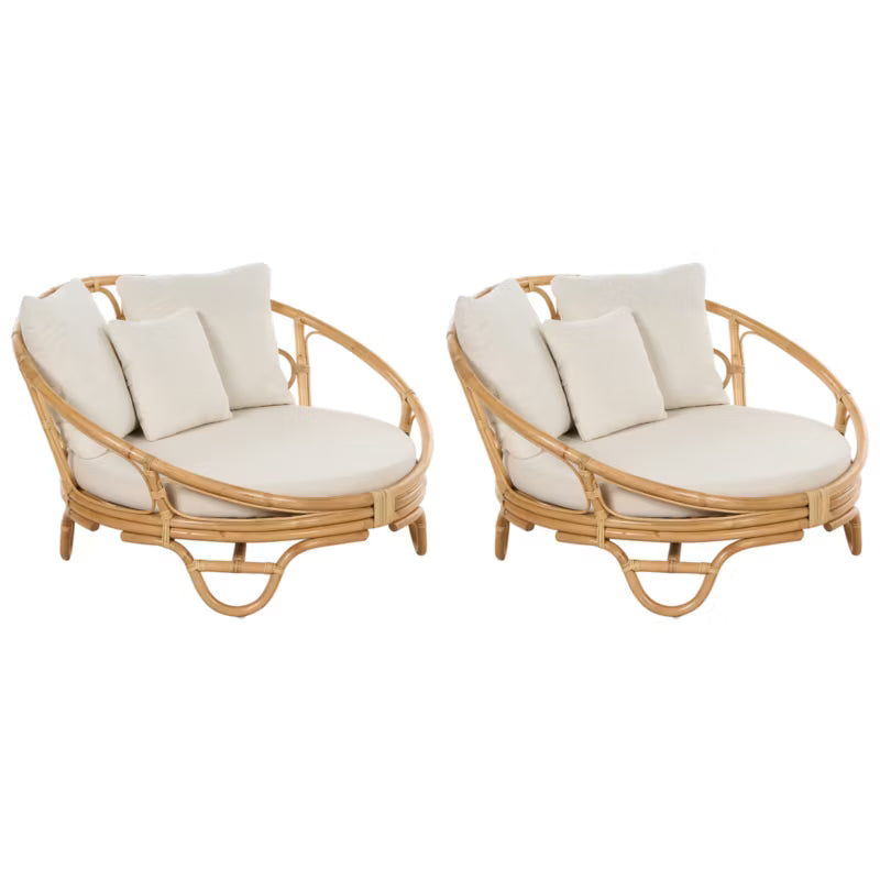 Solseng Rossano 112x110 cm Natur Rattan 2 Stk