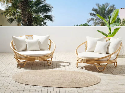 Solseng Rossano 112x110 cm Natur Rattan 2 Stk