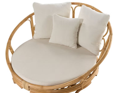 Solseng Rossano 112x110 cm Natur Rattan 2 Stk