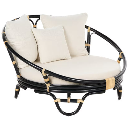 Solseng Rossano 112x110 cm Rattan Sort
