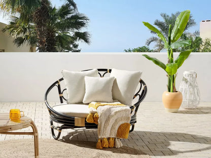 Solseng Rossano 112x110 cm Rattan Sort