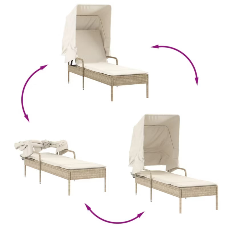 Solseng WM-368201 62x200 cm Beige med Solsejl