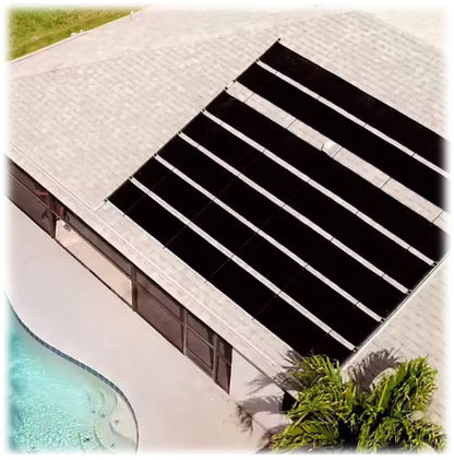 Solvarmer til Pool 305x60 cm Fleksibel