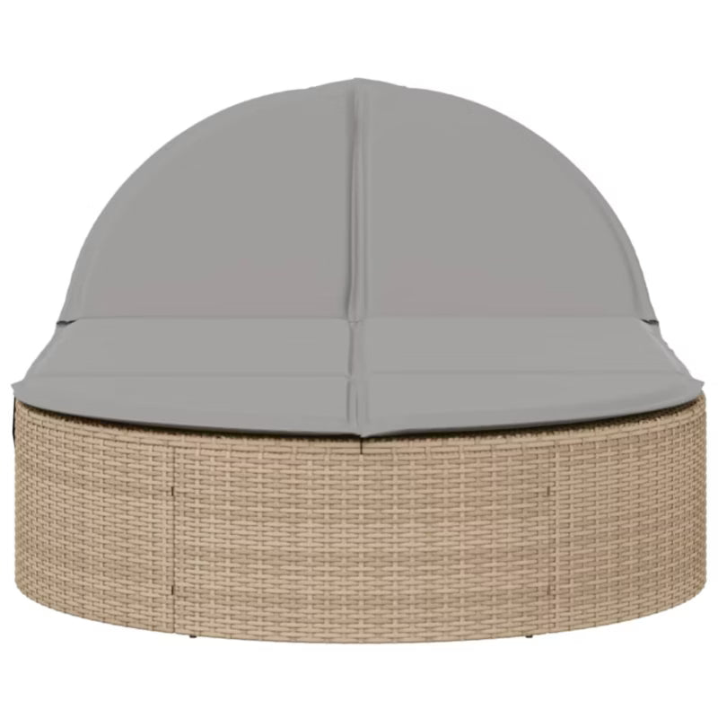 Solvogn Dobbelt 110x200 cm Beige med Hynder