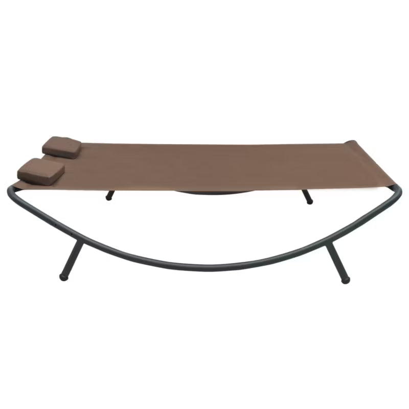 Solvogn Dobbelt 200x173 cm Brun med Hynder