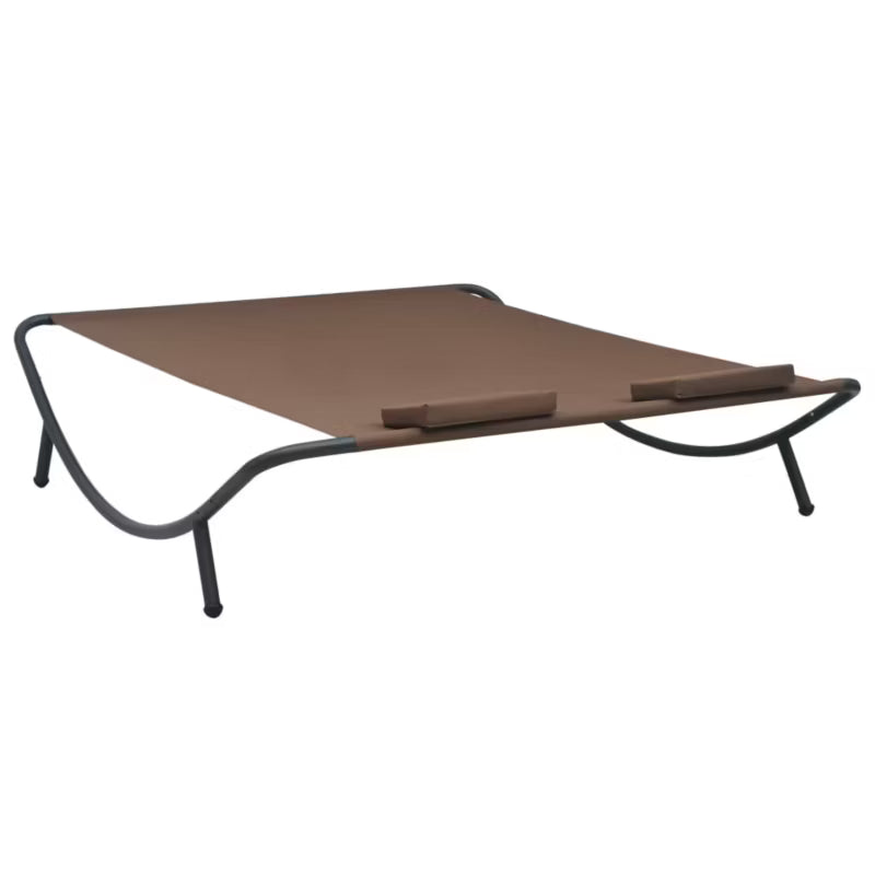 Solvogn Dobbelt 200x173 cm Brun med Hynder