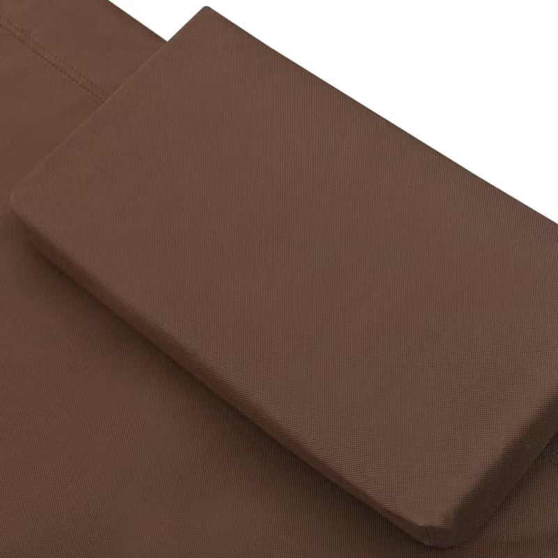 Solvogn Dobbelt 200x173 cm Brun med Hynder