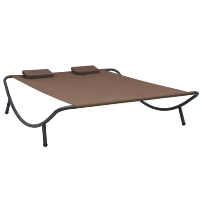 Solvogn Dobbelt 200x173 cm Brun med Hynder