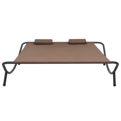 Solvogn Dobbelt 200x173 cm Brun med Hynder