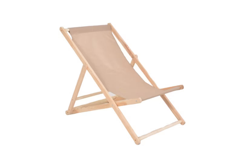 Solvogn Træ 58,5x75 cm Beige Sammenklappelig