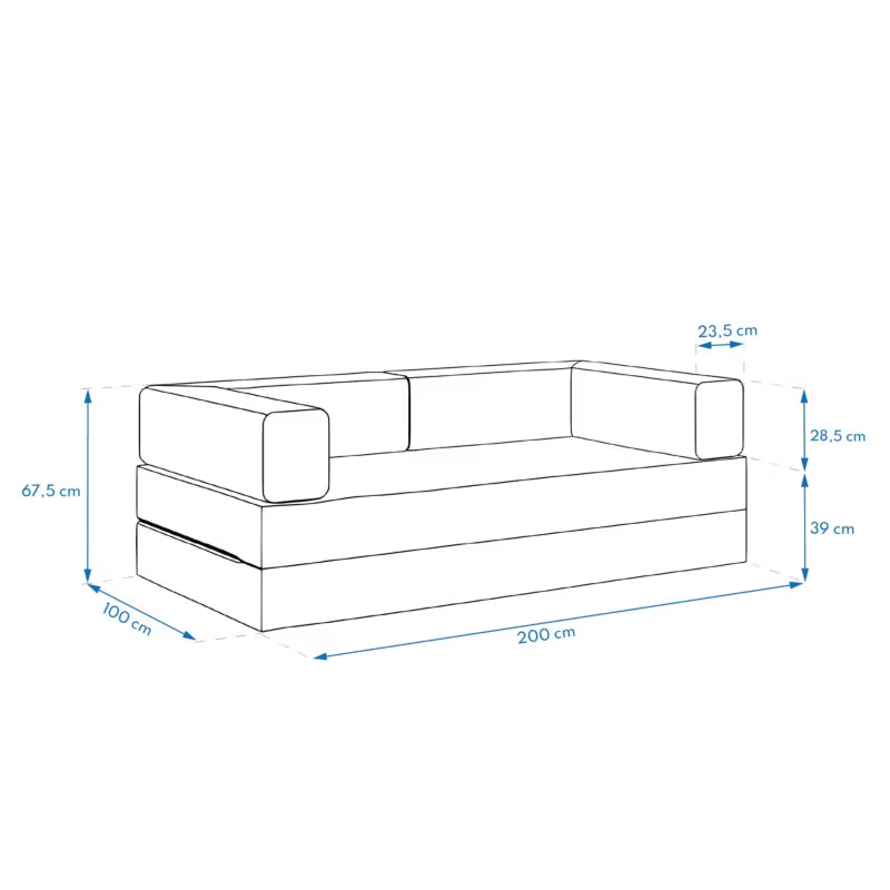 Sovesofa Have FLIP 200 cm Creme Vandtæt