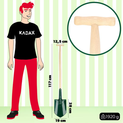Spad Spids 117 cm Metal med Træskaft