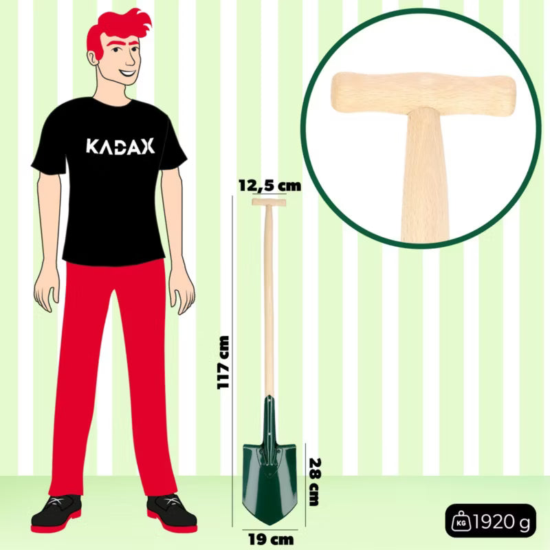 Spad Spids 117 cm Metal med Træskaft