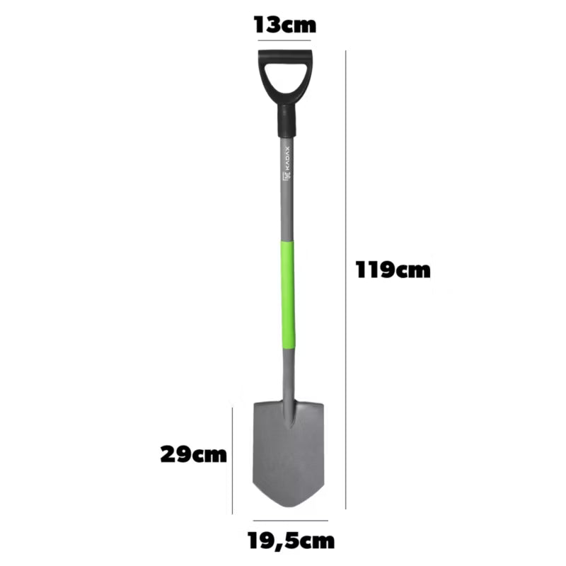 Spad Spidsskovl Ergonomisk 119 cm Sort