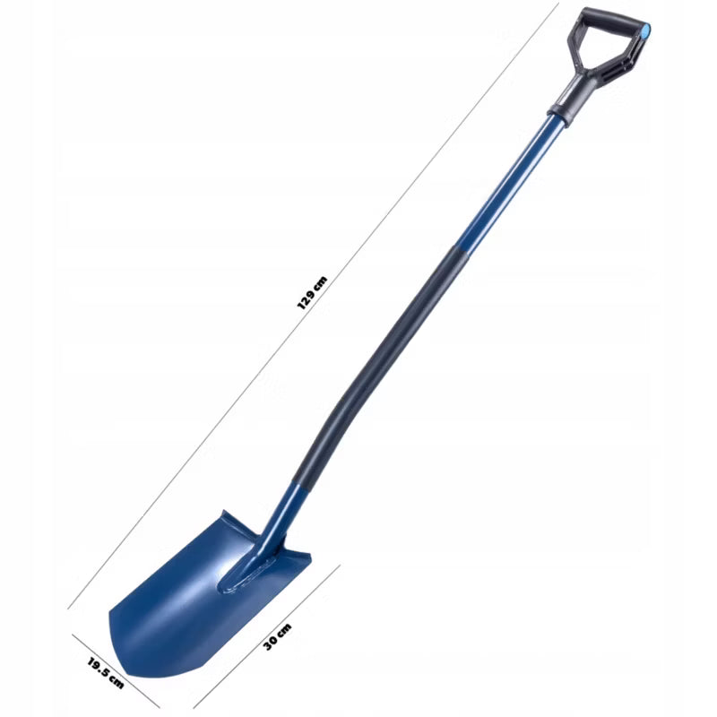 Spadestik 129 cm Metal Sort Blå