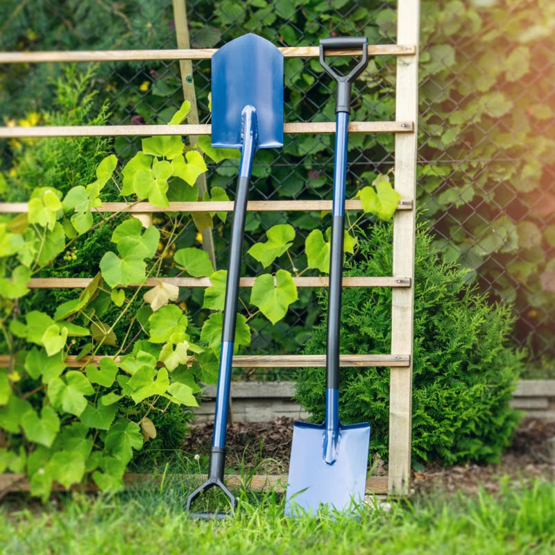 Spadestik 129 cm Metal Sort Blå