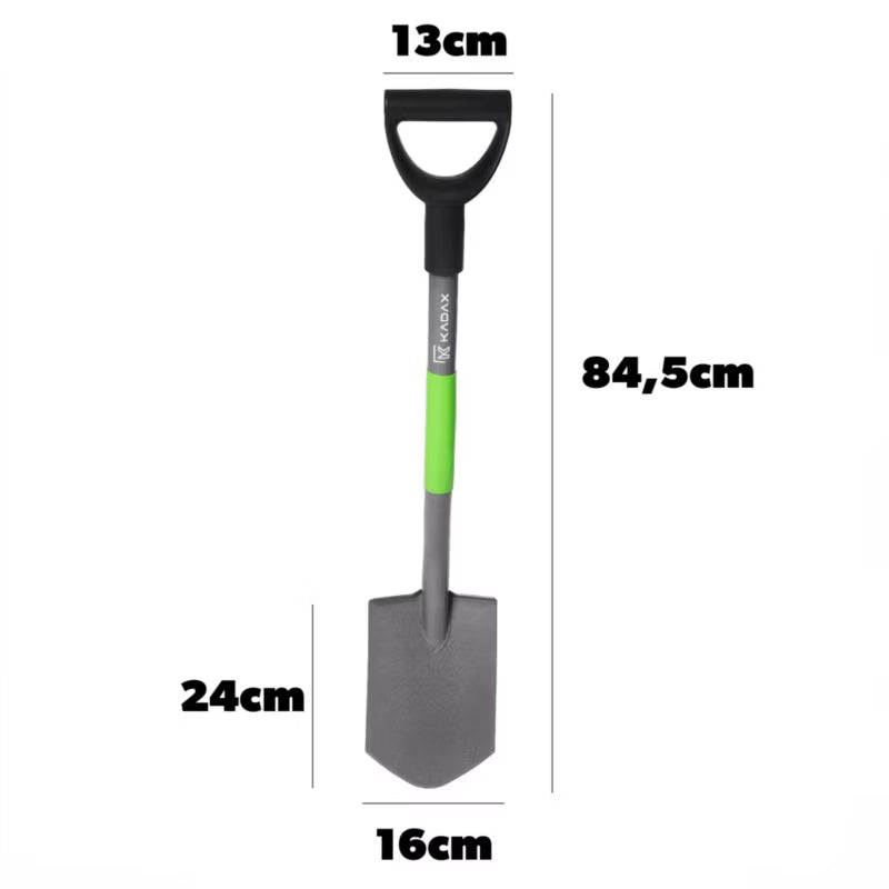 Spadestik 84,5 cm Sort og Grøn Metal