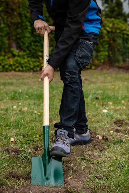 Spids Spade 120 cm Træskaft med T-Greb
