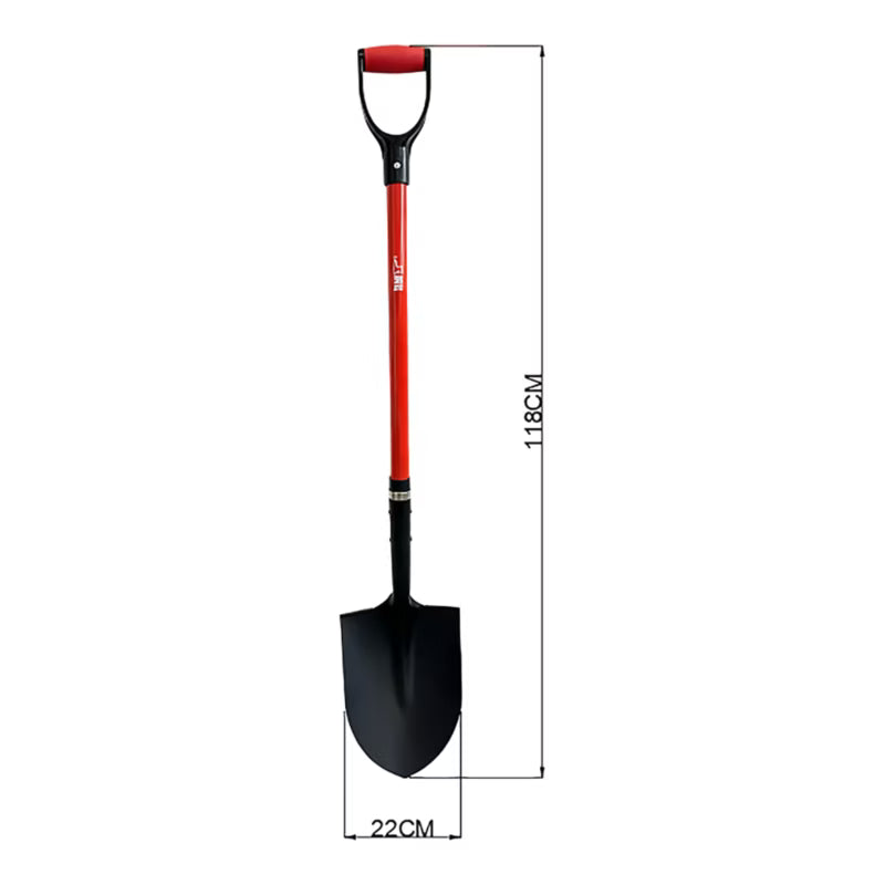 Spids Spade 150 cm Glasfiber D-Håndtag