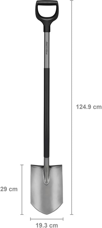 Spids Spade Ergonomisk 126 cm Grå Stål