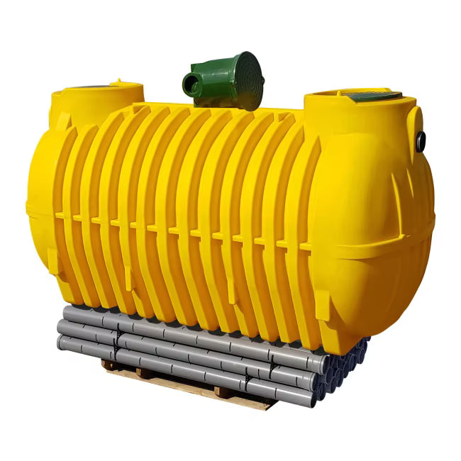 Spildevandsanlæg med Dræn 3500 Liter