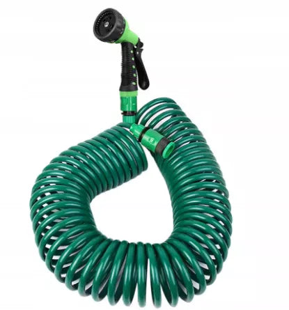 Spiralslange 15 m med Sprøjtepistol